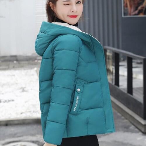 Padded jacket women hooded casual 2020 autumn winter thickened new loose student bread jacket down padded jacket winter coat
