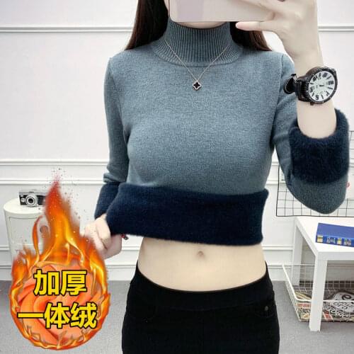 Woman Sweaters Chandails Womens Turtleneck Sweater Slim Fit Autumn Winter Sweater Inner Wear