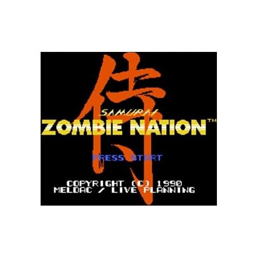 Zombie Nation (U) 60 Pins 8 Bit Game Card