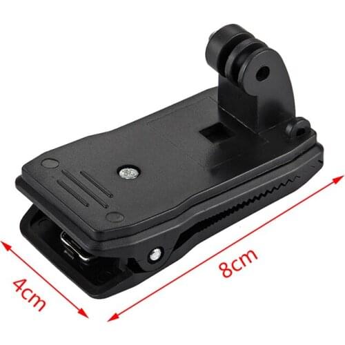 1pc 360 degree Chic Rotary Backpack Hat Rec-Mounts Clamp Mount for Go Pro Hero 2 3 3+ 4