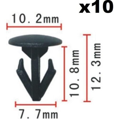 10pcs OEM For Honda Fastener Rivet Hood Trunk Moulding Retainer Clip / Hood Seal Strip Buckle