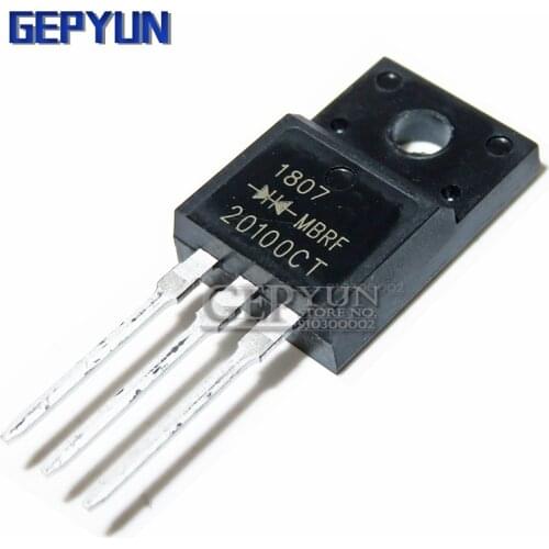 10PCS TO-220F MBRF20100CT SCHOTTKY DIODE MBR20100CT 20100CT Gepyun