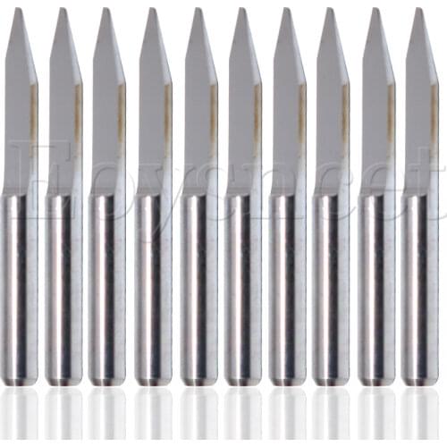 10X CNC Router Tool Engraving Bits 1.0mm 30 Degree Flat Bottom Finish Machine