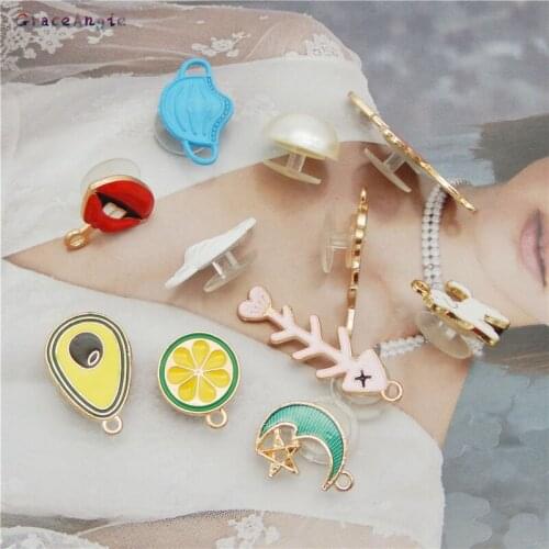 11pcs Shoes Buttons Animals Ornaments For DIY Shoes Charms Kids Accessories Mermaid Buckles Cartoon Flamingo Pearls Buckle Gift