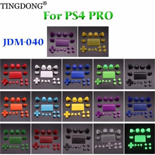 18COLORS Full Set Joysticks Dpad R1 L1 R2 L2 Direction Key ABXY Buttons jds 040 jds-040 For Sony PS4 Pro Slim Controller