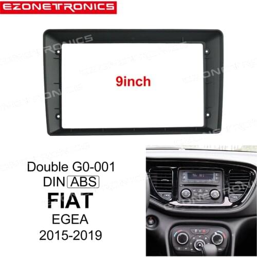 1din 2Din Car DVD Frame Audio Fitting Adaptor Dash Trim Kits Facia Panel 9inch For Fiat Egea 2015- 2019 Double din Radio Player
