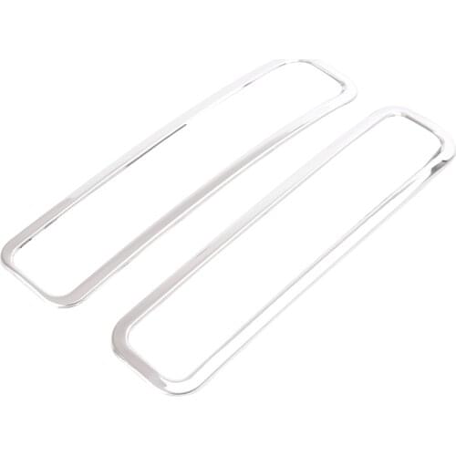 2Pcs For Cadillac SRX 2010-2015 Car Rear Fog Lamp Light Covers Chrome ABS Decoration Trims 2010 2011 2012 2013 2014 2015