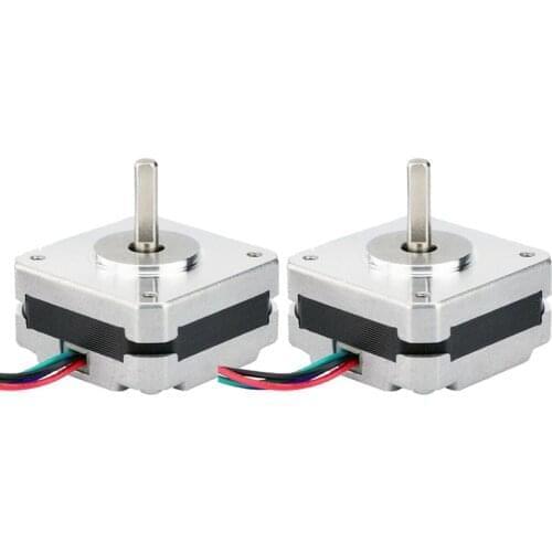 2Pcs 17Hs08-1004S 4-Lead Nema 17 Stepper Motor 20mm 1A 13Ncm(18.4Oz.In) 42 Motor Nema17 Stepper for Diy 3D Printer Cnc Xyz