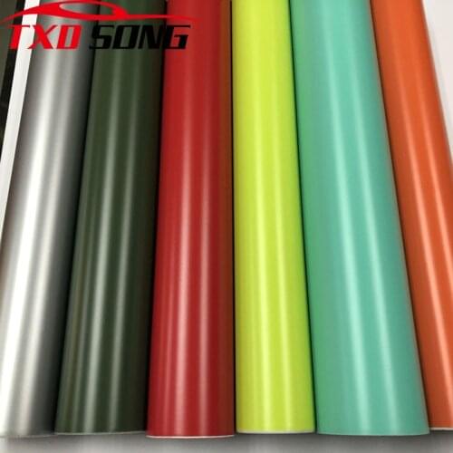 50cmx1/2/3/4/5/6/10M Matt Vinyl Film Sticker Foil Car Wrapping Motorcycle Automobiles Car Accessories Stickers and Decals