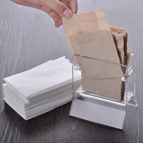 Acrylic Shelf Napkin Holder Modern Rack Tissue Holder Box Home Office High-grade Acrylic Tissue Sheet Paper Boxes Tableware Set