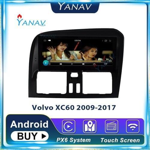 PX6 2 din Android car stereo receiver autoradio Tesla style for Volvo XC60 2009-2017 car DVD player video multimedia player
