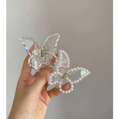 Butterfly Hair Claw For Women Girls Acrylic Hair Accessories Matte Hair Claw Clips Crab For Hair Simple Hair Clamps Hair Clip