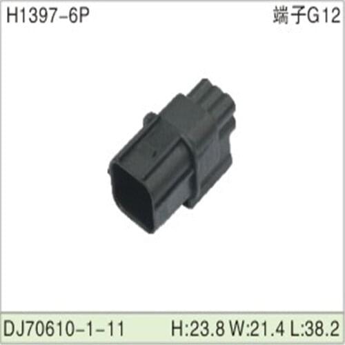 Free shipping 500pcs DJ70610-1-11 6Pin 1mm AMP Car Electrical Wire Connectors for VW,BMW,Audi,Toyota,NISSAN AND other