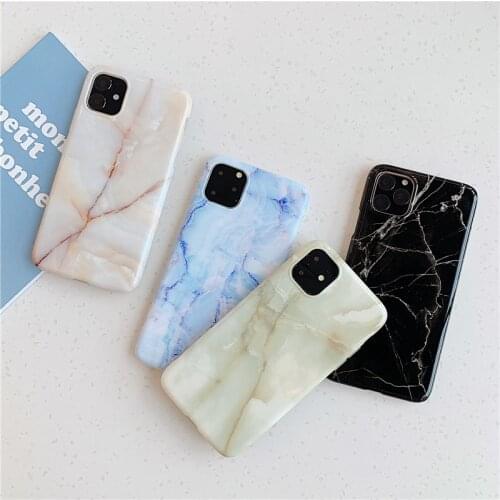 Black Marble Case Light Blue Phone Case for iPhone 10XS Max Case 12mini 12 ProMax 11 Pro iPhone 11 2020 SE 6 6s 7 8 Plus X XS XR