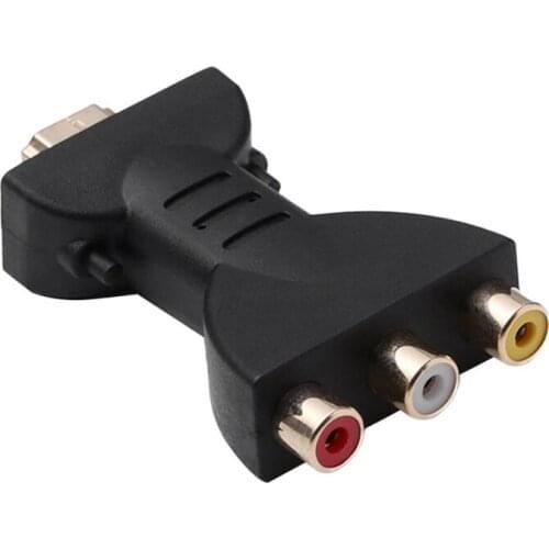 JABS HDMI-Compatible to 3 RGB RCA Video Audio Adapters HDMI-Male to 3 RCA Video Audio Adapter Component Connector