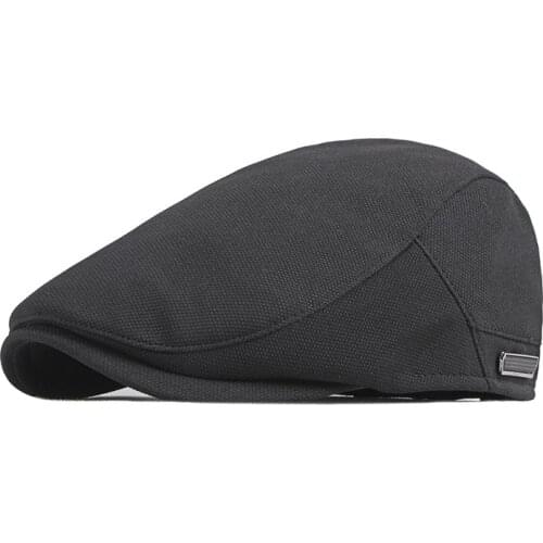 Spring Summer Beret Hat Men Flat Peaked Herringbone Berets Casual Forward Cap For Women Solid Color Newsboy Painter Hat gorras