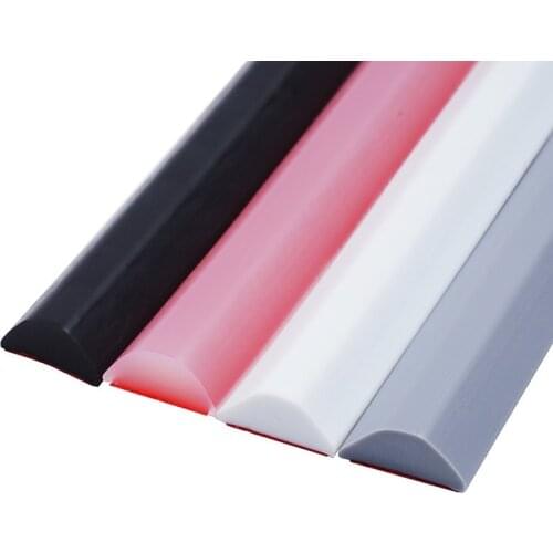 Silicone Bathroom Water stopper Blocker Strip Self-adhesive Floor Retaining Door Bar Dry And Wet Separation Sealing hardware