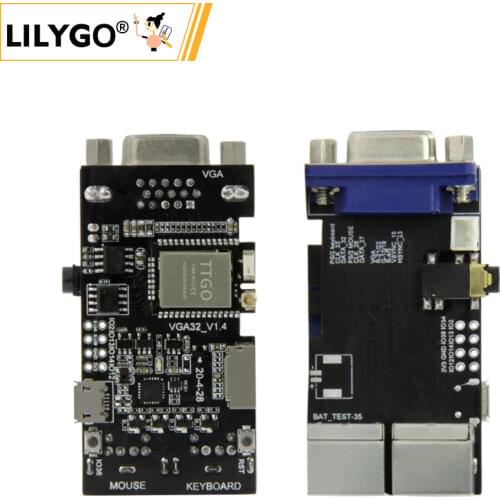 LILYGO® TTGO VGA32 V1.4 Controller PS/2 Mouse And Keyboard Graphics Library Game Engine And ANSI/VT Terminal For The ESP32