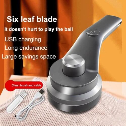 Sweater Fabric Shaver Lint Remover - Fabric Defuzzer Rechargeable Electric Lint Fuzz Pills Remover 6-Leaf Blades, Trimmer