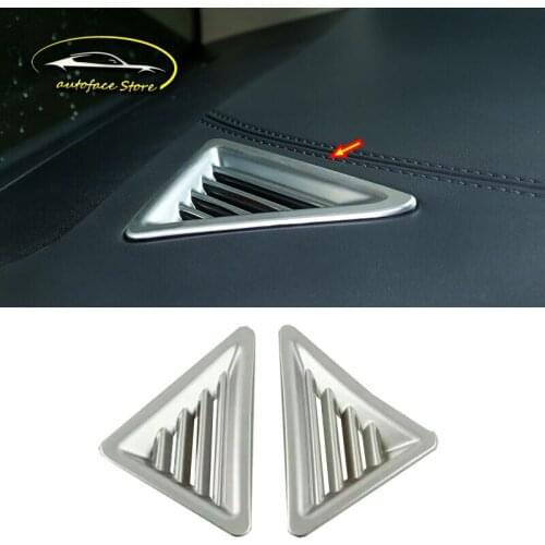 ABS Matte For Toyota Alphard 2016 2017 2018 accessories Car front Small air outlet Decoration Cover Trim car styling 2pcs