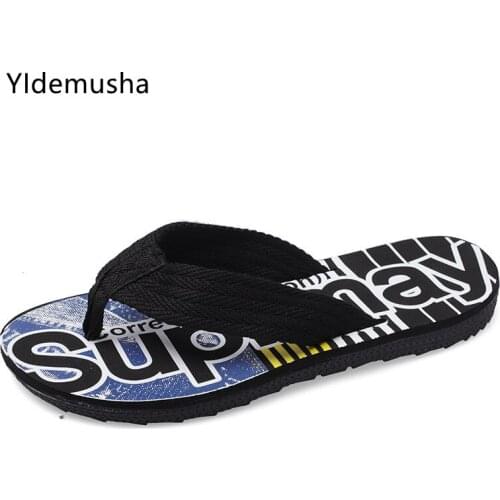 2021 Summer Beach Men Flip Flops Slippers Skid-proof Good Quality Shoes Soft Comfortable Beach Non-Slip Mens Shoes Dropshipping