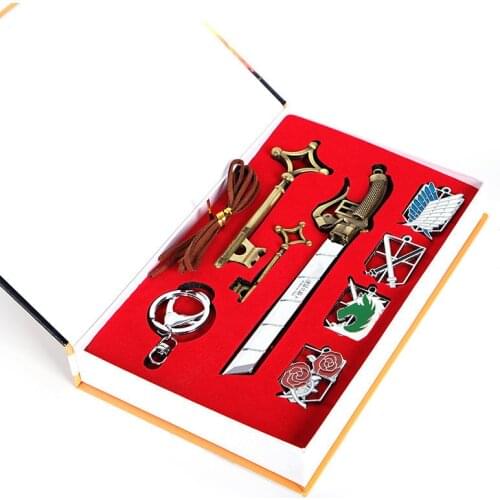 Japan Anime Attack on Titan Toys Set Levi Rivaille Mikasa Ackerman Weapons Sword Props Collection Toys