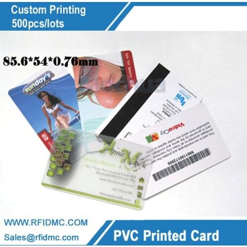 Customized printing plastic card, plastic business card, printing card, loyalty card--500pcs/lot