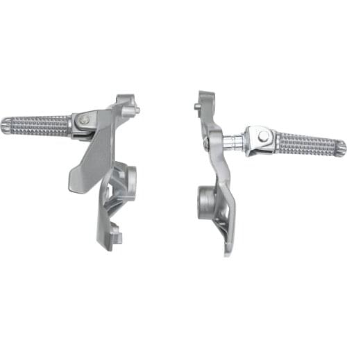 Motorcycle Silver Front Passenger Footrest Foot pegs For Yamaha MT09 2017-2020 FZ09 FJ09 2017