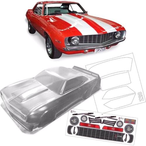 Team C Chevrolet Z28 Toys Model Clear Body Shell With Sticker For 1/10 Scale Rc Drift Car Hpi Hsp Tamiya On-Road Rally Electric