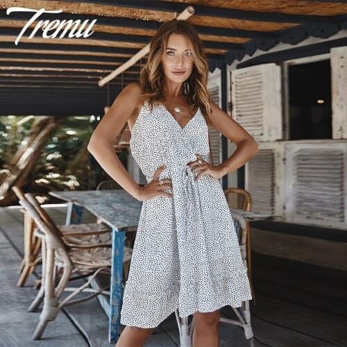 TREMU White Summer Dresses