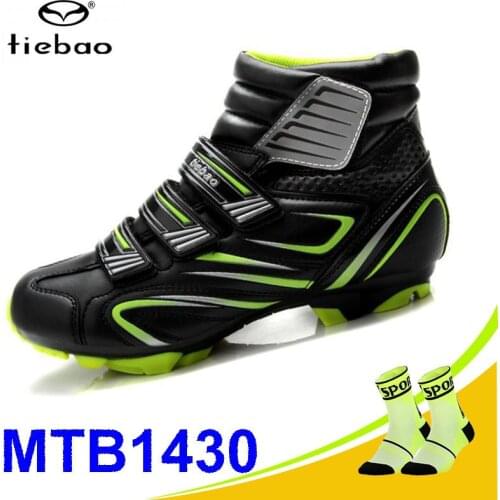 Tiebao Sapatilha Ciclismo Mtb Cycling Shoes Winter Men Sneakers Women MTB Bicicleta Mountain Bike Shoes Warm Bicycle Shoes