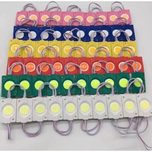 20Pcs/Lot IP65 Waterproof Round Chip 2.5W DC 24V COB LED Module Injection Molding Cold Warm White For Truck
