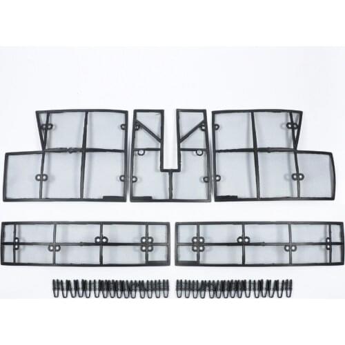 Wotefusi Stainless Steel ABS Insect Grille Mesh Grill Inserts Insect Net Insect-Proof Net for Toyota Highlander General [QP1122]