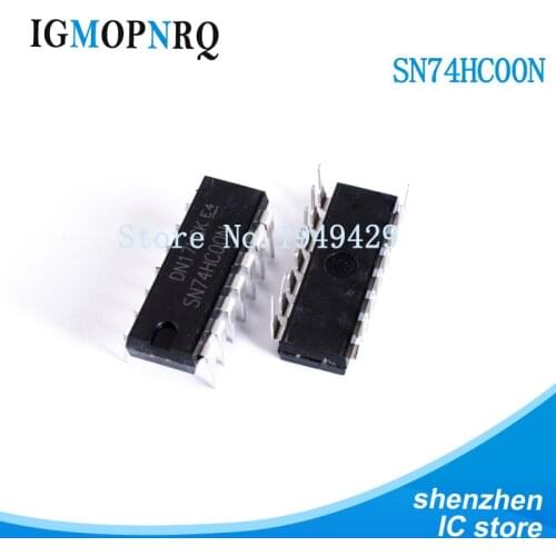100PCS/lot SN74HC00N DIP14 SN74HC00 74HC00 Logic gate Quad 2-Input New