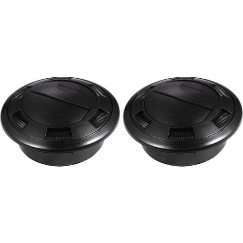 2pcs Universal Round Air Conditioning Vent Black Deflector Outlet for RV Bus