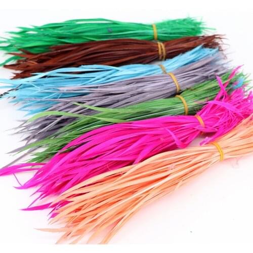 50pcs Colored DIY Feathers Hair for Crafts Natural Goose Feathers Wedding Party Decoration Plume Jewelry Accessories 15-20cm