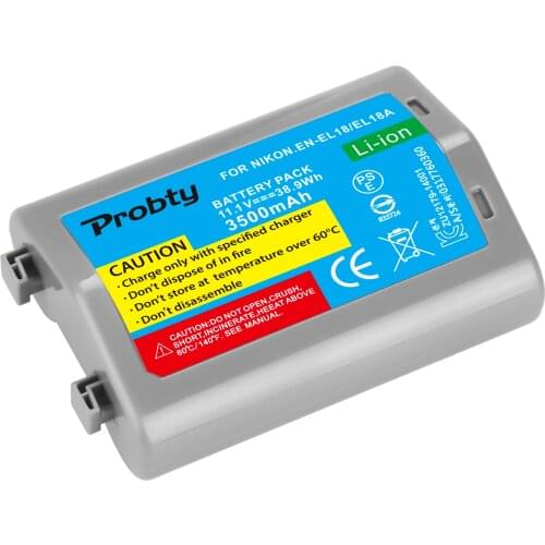 1Pc 3500mAh EN-EL18 EN EL18 ENEL18 EN EL18 Camera Battery for Nikon D4, D4S, D5 Cameras Nikon MB-D12, D800, D800E Battery Grip