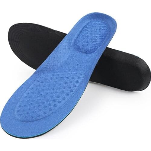 Shock Absorption Non-Slip Breathable Sweat-Absorbent Sports Insole Arch Cushion Fitness Foot Care Shoes sock Pad insert Brioche