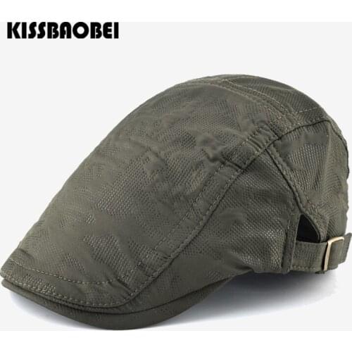 High Quality Retro Berets Hat For Men Women Solid Casual Visor Caps Adjustable Cotton Duck Tongue Hats For Boys Girls Bone