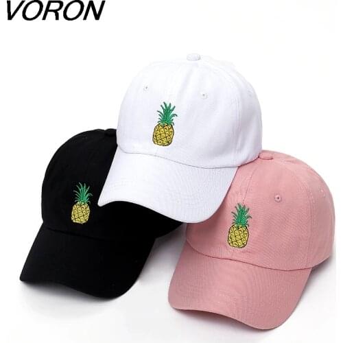 VORON men women Pineapple Dad Hat Baseball Cap cotton Style Unconstructed Fashion Unisex Dad cap hats bone garros