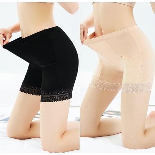 Plus Big Size Womens Skirt Shorts Boxer Panties Girls Safety Pants Mid Waist Underpants Tights Slim Lingeries Short Pants Summer