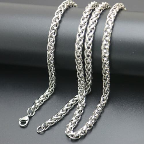 316L Stainless Steel 2.5mm 3mm 4mm 5mm Lanterns Necklace Chain For women men locket pendant