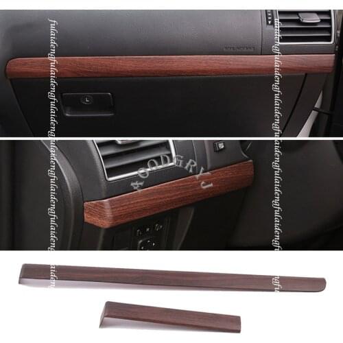 For Toyota Land Cruiser Prado 2010-2020 wood grain Interior Central control Co-pilot Panel Decor trim Car Accessories