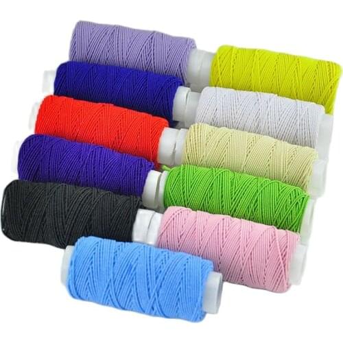 0.5mm 12 color elastic line ultra-fine / skirt wrinkled bottom line / color elastic rope / round elastic band / rubber band