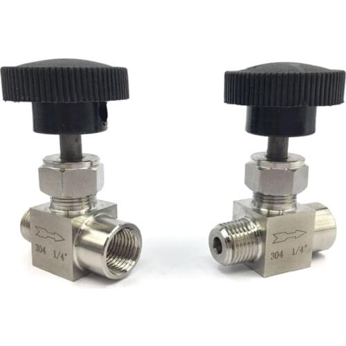 1/4" BSP / NPT Male To Female Needle Valve Crane 304 Stainless Flow Control Water Gas Oil Propane 915 PSI