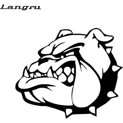 Langru Bogo Free English Bulldog Dog Car Truck Window Car Styling Vinyl Decal Sticker Cool Graphics Jdm