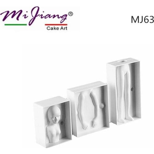 Mijiang Plastic Female Womens Body Molded Cake Molds Sugar Pasty Fondant Cutter Cake Decorating Tools Kitchen Accessories MJ63