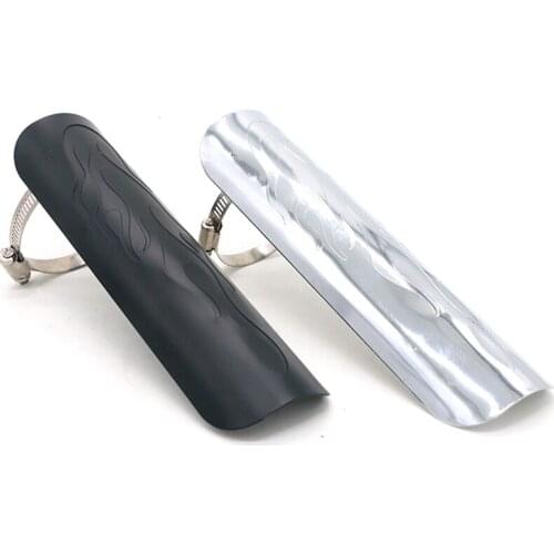 Motorcycle Moto Exhaust Pipe Shield Anti-Hot Plate Cover Motorbike Scooter Universal Muffler Silencer Pipe Fashion Decor Guard