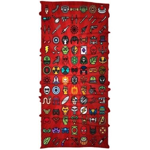 Necko Heroes Buff Bandana Face Mask Red-DN0380 444983018