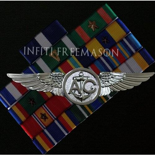 AC Flight Chapter Military Fan Metal Badge Service Chapter Military Medal Epaulette Unit Chapter USNAVY Cap badge